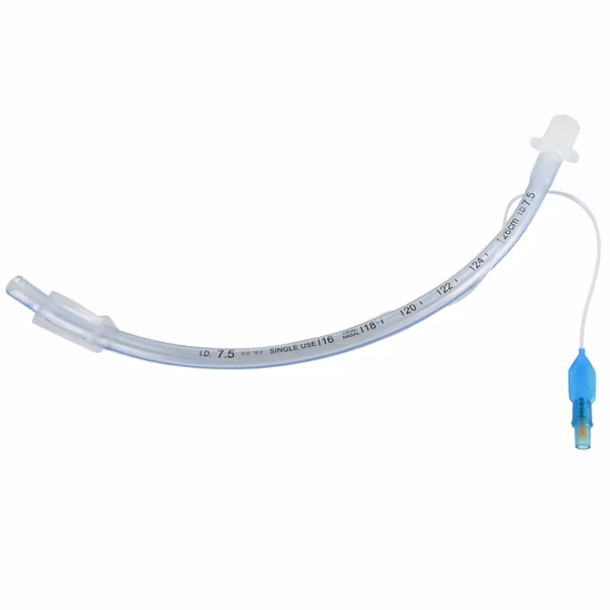 Китайский производитель CE ISO усиленные оральные носовые эндотрахеальные трубки Ett (с манжетой или без нее)