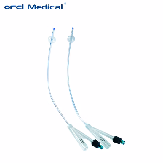 Всасывающие стерильные силиконовые мужские катетеры Периодический женский одноразовый мочевой катетер Фолея для детей